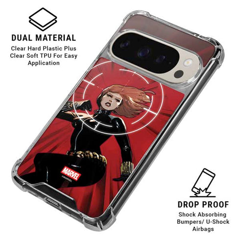 Marvel Black Widow Widowmaker Google Pixel 9/9 Pro Clear Case